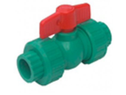 PPR kulový kohout s dvojitým šroubením 32 mm