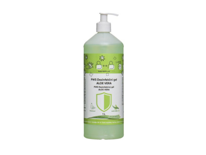 Dezinfekční gel ALOE VERA, virocid, 1 l s dávkovačem